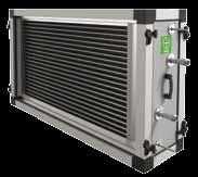SmartAir Heaters, coolers, humidifiers Water/ Steam Copper pipes and aluminium plates. Max. operating pressure: 16 bar at a max.