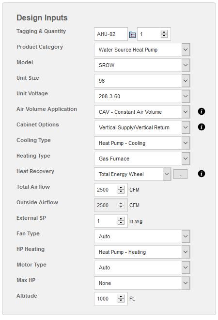 1. To make a manual unit selection, deselect the Optimize for Price feature of Fresh Access Pro in the Heat Pump menu box.