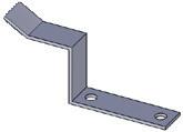 Install the door brackets in alignment with the support bars on the bed frame.