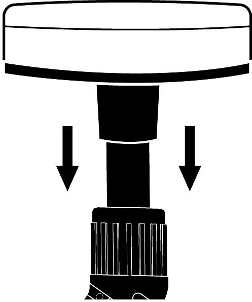 Align guide tab on inside of Utility Brush (FIGURE 3-A) with groove on bottom of Steam Jet Nozzle tip (FIGURE 3-B), and firmly press Utility Brush onto Steam Jet Nozzle. 2.