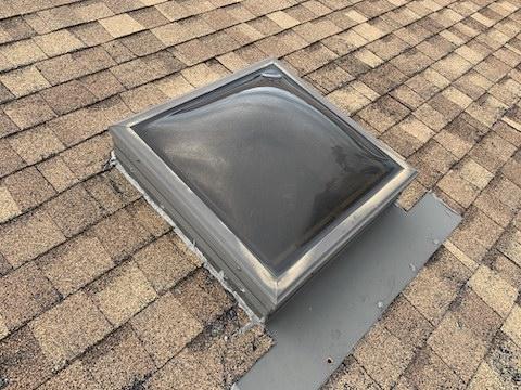 ROOF COVERING Roof Inspected: by walking the entire surface Roof Slope: pitched Roof Style: hip Roofing Materials: asphalt shingles Material Condition: good condition-no repairs
