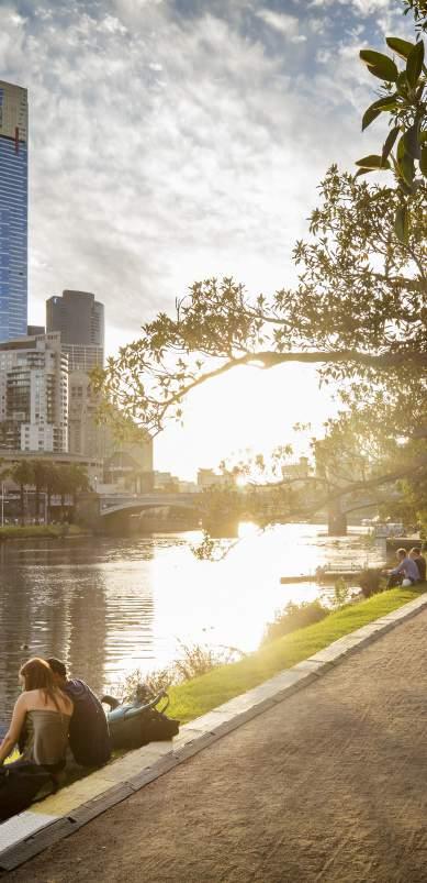 PEACE AND QUIET Peace and quiet was one of the most loved characteristics of Birrarung Marr according to participants,