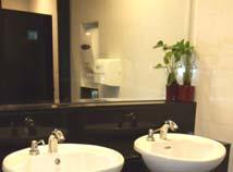 Refreshing restrooms for tenants comfort Existing restroom New Restrooms: