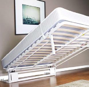 5 Steel Bed Frame (Mechanism Only) Available in Single, Double & Queen the NeXtBed mechanism does not require any cabinetry to operate. Simply attach it to your existing skirting board or floor.