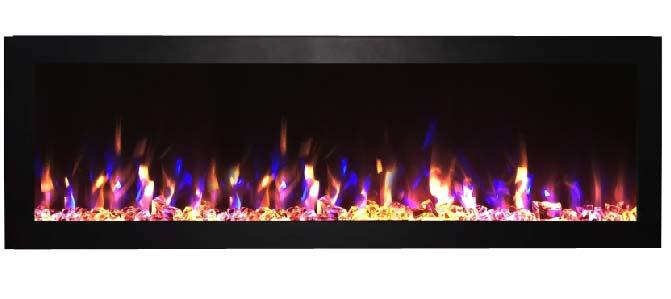 ELECTRIC FLAT PANEL FIREPLACE Model# :80017 OWNER S MANUAL 50/60 - Built-in & Wall Mounted Electric Fireplace AC 110-120V 60Hz WARNING Read and understand this entire owner s manual, including all