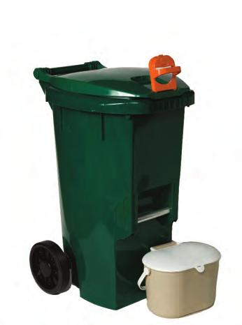 Waste less by using the Green Bin. The Green Bin collects organic waste, such as food scraps, to separate it from garbage.