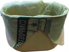 a liner such as: BPI-certified compostable bags