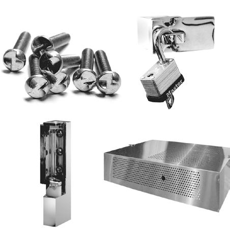 Stainless steel or chrome shelves Sturdy &