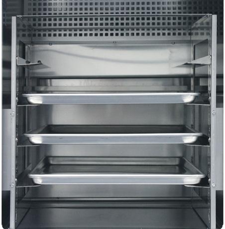 Optional drawer in lieu of door above the condensing unit