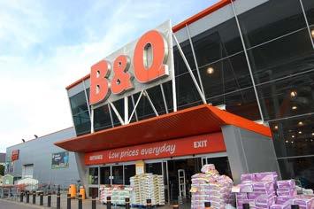 B&Q Still the leading DIY Retailer in the UK with 360 stores and part of Kingfisher Group, the worlds third largest DIY retailer.