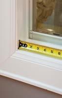 Indicate yes or no if there is a windowsill across the 7. Measure the depth of the window opening from the glass to the inside edge of trim molding.