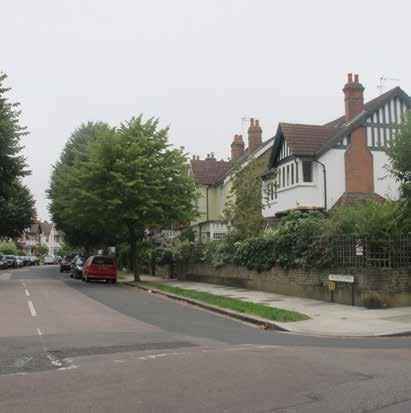 gardens Streets to the north contain imposing Victorian terraces of three and four storeys in stucco or stock brick The houses are paired under a shallow hipped