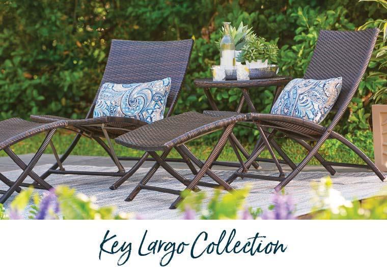 12 Bring the Florida Keys to your backyard with our resin wicker patio furniture set.