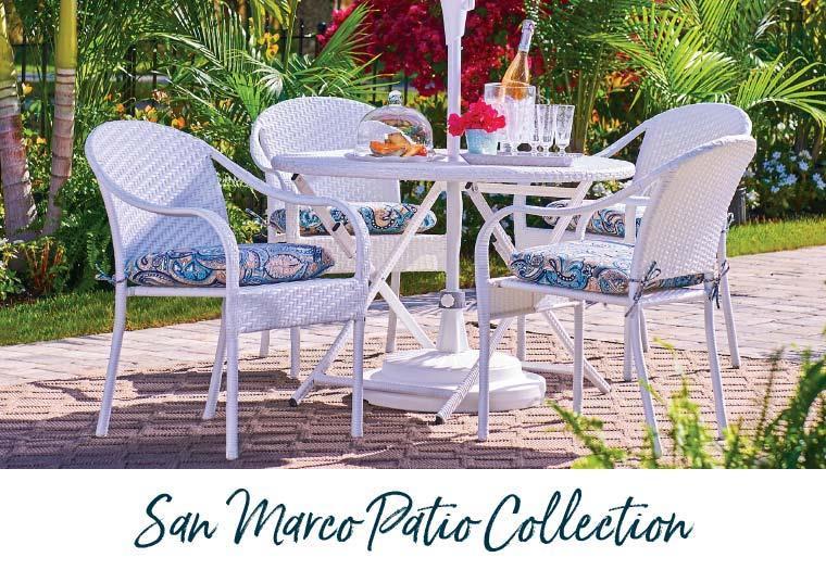 Our San Marco Dining Set is perfect for intimate gatherings and large events when multiple sets are