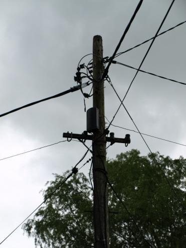 Overhead wiring is a little intrusive in some places and would benefit from being put underground when funds permit.