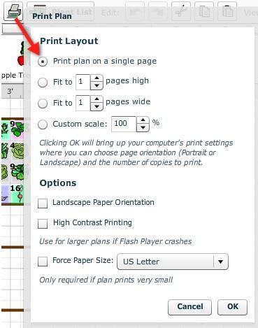 P a g e 40 PRINTING AND PUBLISHING YOUR PLAN PRINT PLAN The Print Plan button allows you to print your garden plan.