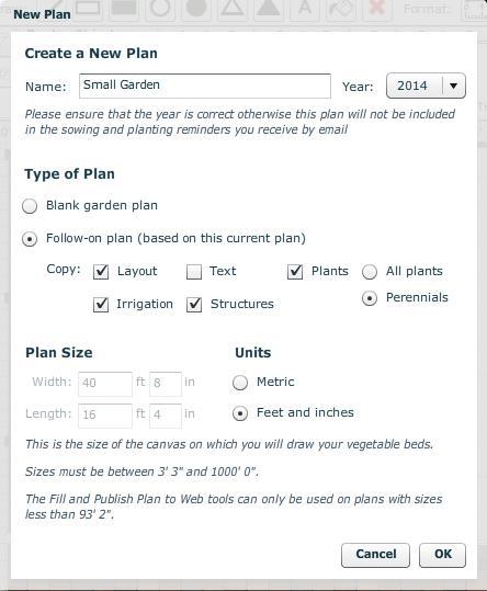 P a g e 57 STARTING NEXT YEAR S PLAN AND CROP ROTATION To start a plan for the next year, open your previous year s plan and click the New Plan button on the toolbar.