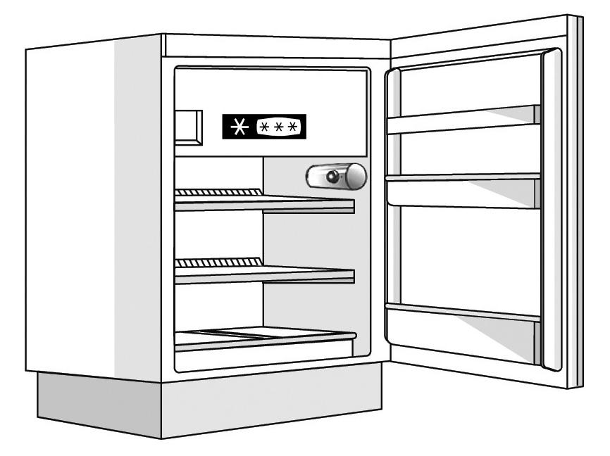 HOW TO OPERATE THE REFRIGERATOR COMPARTMENT This appliance is an automatic refrigerator or a refrigerator with a star low temperature compartment.
