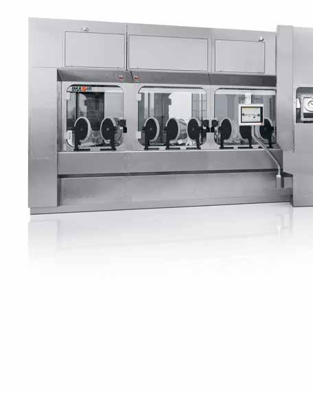 ISOLATORS In the pharmaceutical sector the need to protect the product from contamination due to the presence of personnel or the environment is one of the major drivers for containment.
