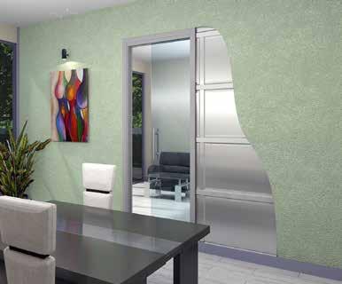 Frame for sliding pocket glass doors SAFGLASS-inside mantion See details of the standard EN 1527 page 4 CAPACITY/DOOR 80 kg DOOR THICKNESS 8 mm TRACK aluminium movement straight corrosion durability