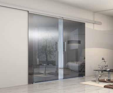 Synchronised straight sliding system for double glass door / 8-10-12 mm safglass synchro mantion See details of the standard EN 1527 page 4 Synchronised sliding systems are not concerned by the