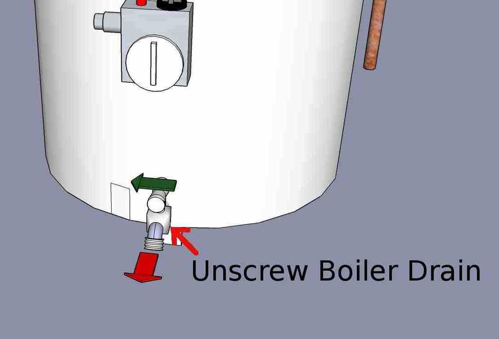 Step 2 Once the tank is empty unscrew the drain valve to remove it from the water heater tank.