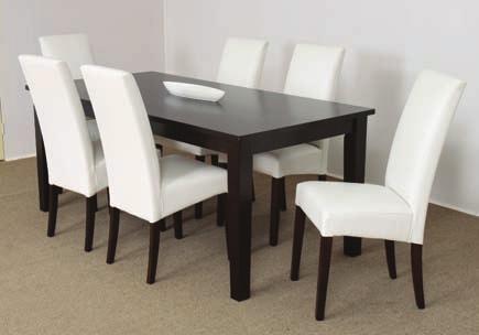Rubber wood Malvern 7 piece dining 6x3 Colours available
