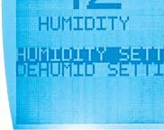 The Humidity Control screen shows either one (with Humidifi cation or Dehumidifi cation enabled alone) or both (with BOTH enabled)
