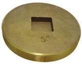 40800190 6 40801027 8 COUNTERSUNK BRASS CLEANOUT PLUG All tapped with 1/4-20 Hole for Access Covers,