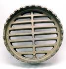 screw TYPE D HINGED GRATE 6 Nickel bronze strainer, with hinged grate GRATE ONLY