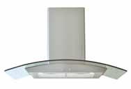 Rangehoods 135 260 450 Fixed 600mm RSF6S Stainless steel, 52db(A) max noise level, 280m 3 Also available in white RSF6W 135 Slideout 600mm RSFR8S Stainless steel, Front recirculating ideal for non