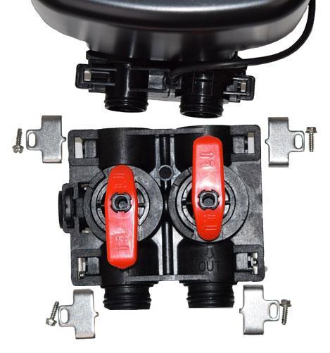Assemble the By-pass Valve 1. When you remove the bypass valve from the box, the valves are in the open position.