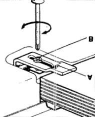 Install the Cooktop into the cabinet. Install the supplied hold down brackets (A) to the underside of the Cooktop using the supplied Phillips head screws (B) as shown in Fig. 6.