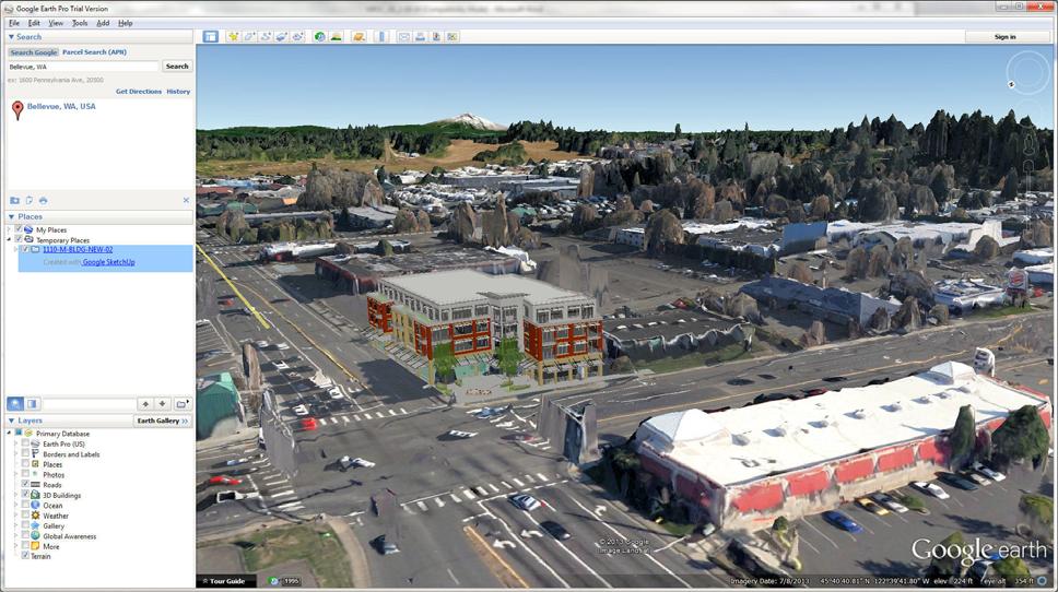 Google Earth and Google SketchUp Inter operability.