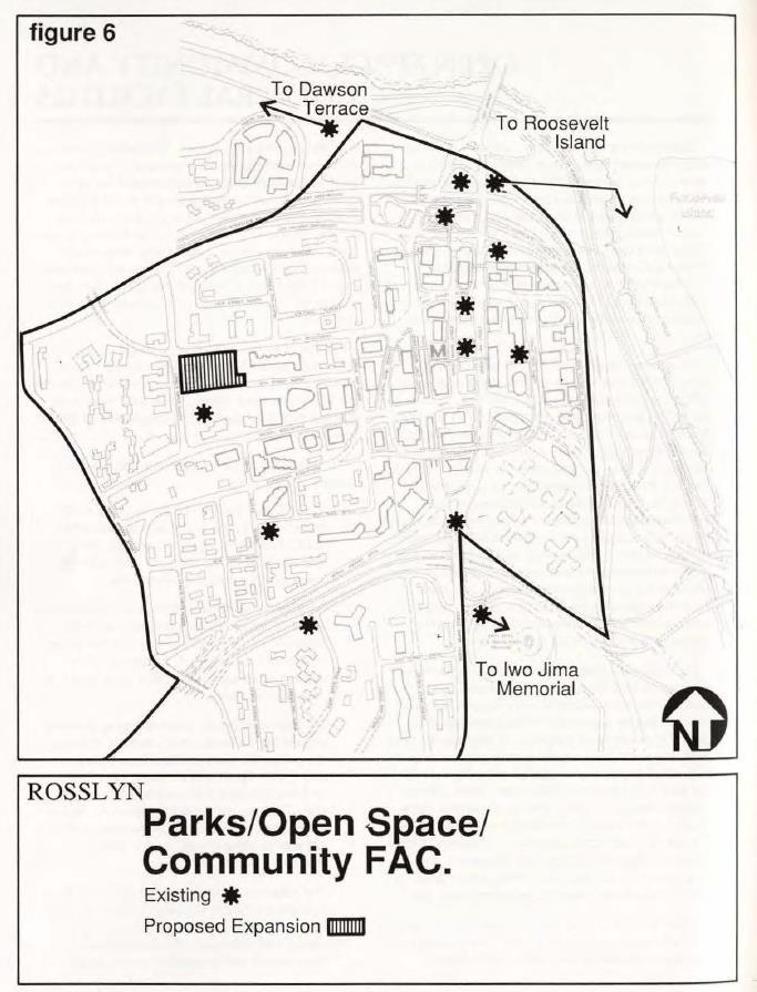Policy Guidance 1992 Rosslyn Sector Plan Addendum Open Space, Community and Cultural Facilities Recommendation 3: Amend the General Land Use Plan to show the properties between the Atrium project and