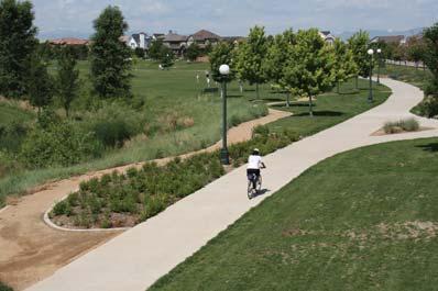 There are 3 major components that form the pedestrian circulation system, including: STREET D Trails and pathways associated with the SWM pond, channels and existing NHS area; Sidewalks associated