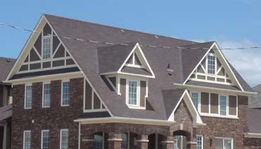 Roofing materials, whether asphalt, metal, wood or composite materials, shall be consistent with the architectural style.