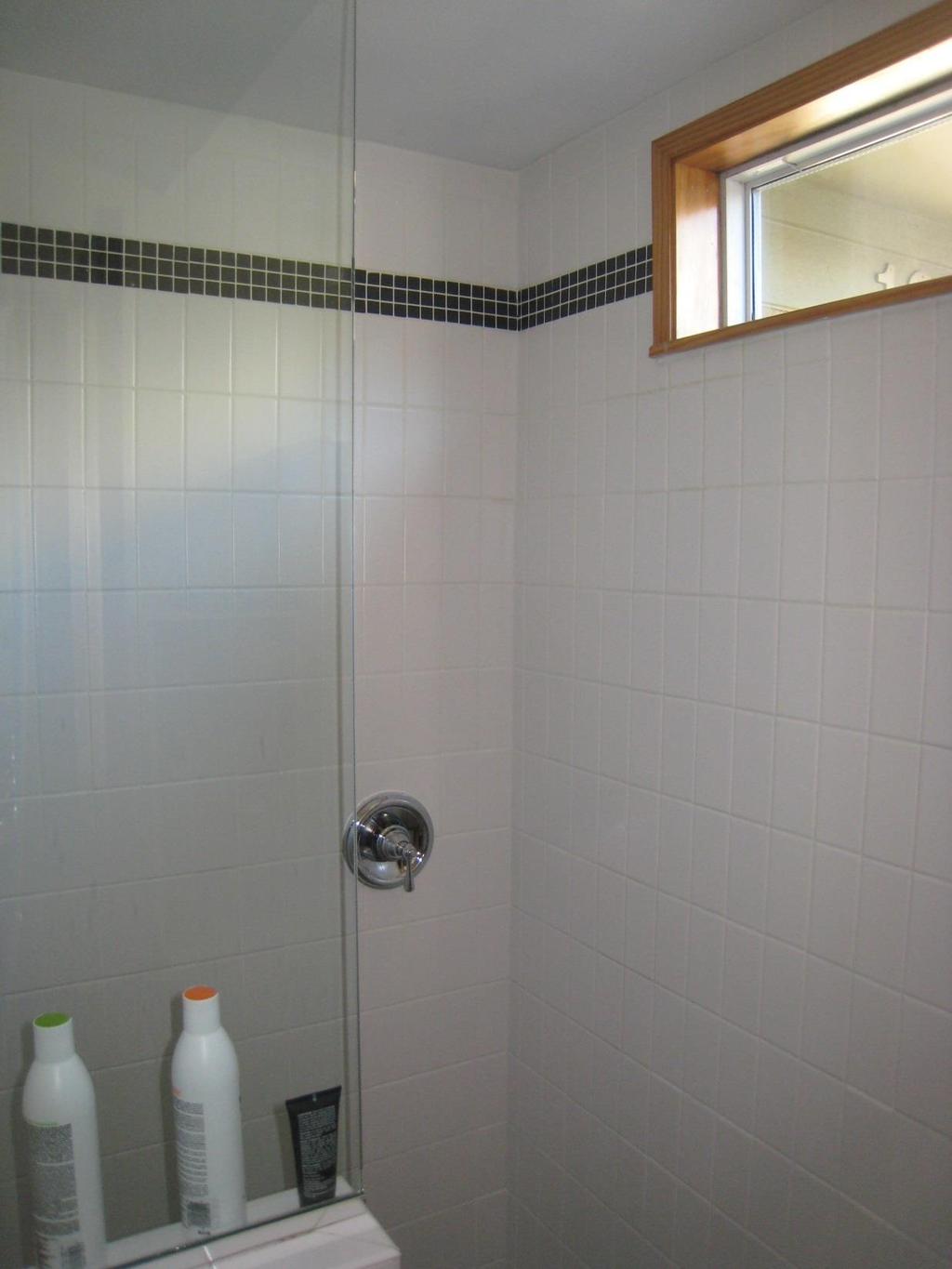 The client liked having the shower controls separate from the