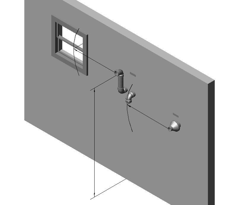 Trinity Installation and Operation Instructions Figure 4-1 Termination Clearances Quick Reference Diagram Illustrations of Termination Clearances Figure 4-2 Side Wall Termination - Clearances Above