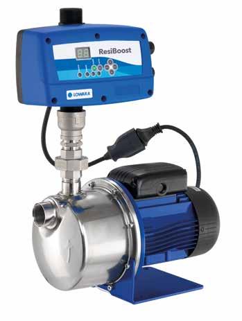 Booster Sets ResiBoost units Range of packages composed of a pump equipped with ResiBoost, a variable frequency drive for constant pressure systems.