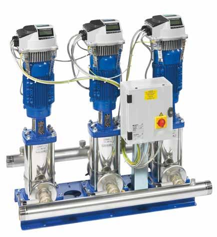 Commercial Booster Se GHV variable speed booster sets The GHV series booster sets are fully automatic booster sets for water supply, water pressure increase and water transfer in condominiums, office
