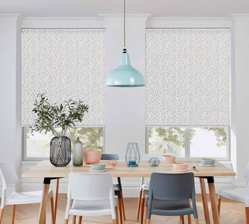 Topsy Pastel ROLLER BLINDS BY LOUVOLITE If you have been