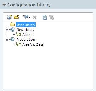 4 User interface 4.2 Configuration library In order to store frequently used individual settings PM- ANALYZE offers an integrated configuration library.