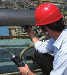 Rapid, reliable & repeatable measurement of hydrogen flux Non-intrusive monitoring Operates on steel pipes up to 500 C Operates in any orientation Accommodates surfaces from 3.