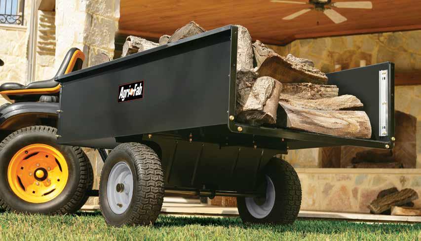 650 lb. / 295 kg. Poly Trailer (ATV/UTV) Model 45-0175 Durable Strong poly bed holds up to 650 lbs. / 295 kg. Manoeuvrable Pneumatic tyres let you go anywhere.
