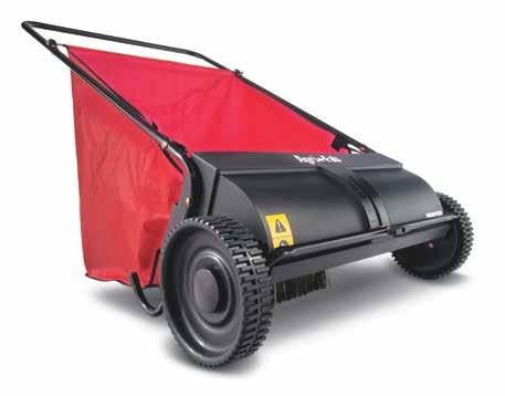 Durable Made with sturdy lasting parts, this Sweeper will last season after season. * STD. Pk. 1 Wt. Ea. 25 lbs. / 11 kg. Assembled Product Size 52.