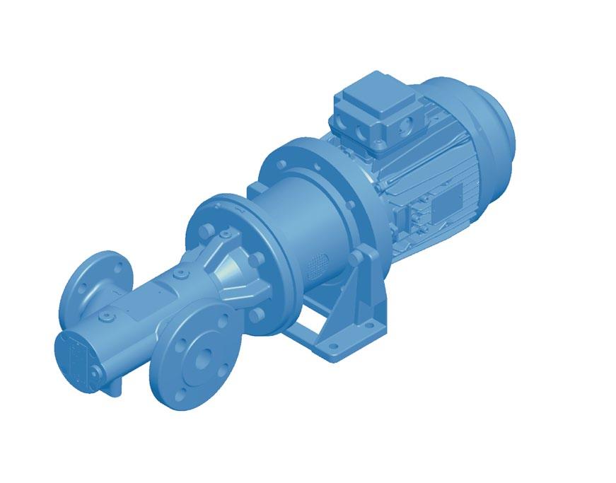 Models Large variety of KRAL pump models and arrangements open up numerous installation options. LFI flange mounted pump.