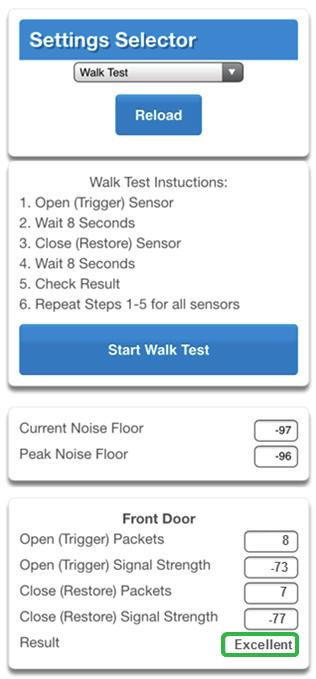 Place the Sensors and Z -Wave devices in the desired locations. Click SETTINGS to setup Sensors and Z-Wave devices.
