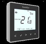The NeoAir offers a complete wireless solution, with optional APP. and uses the RF wiring centre, see opposite page 25. Both these thermostats have Illuminated Touch Keys for Easy Operation.