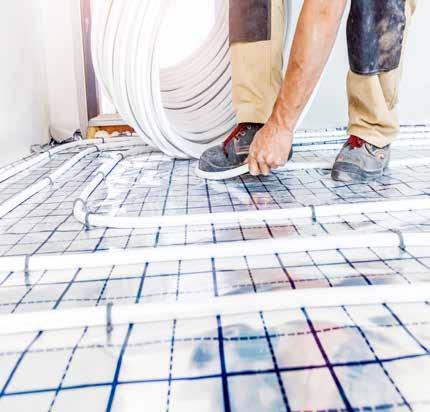 Whether integrated with a gas boiler or renewable heat source, underfloor heating provides an efficient and environmentally friendly solution.